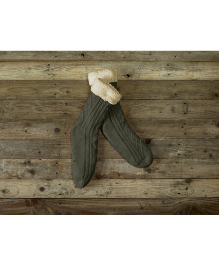 De Witte Lietaer Yamuna Home Socks 40-46 khaki