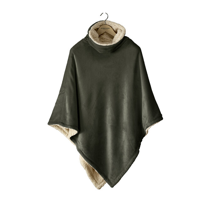 De Witte Lietaer Ganges Teddy Poncho khaki De Witte Lietaer Ganges Teddy Poncho khaki