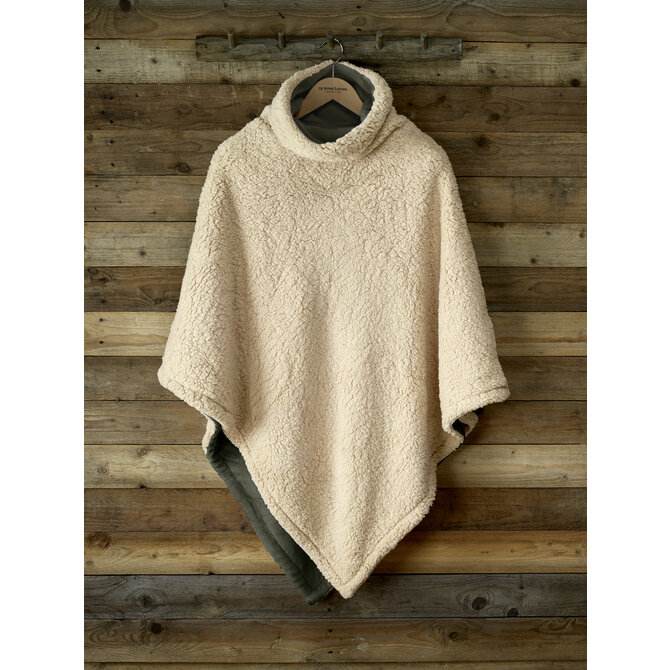 De Witte Lietaer Ganges Teddy Poncho khaki De Witte Lietaer Ganges Teddy Poncho khaki