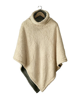 De Witte Lietaer Ganges Teddy Poncho khaki