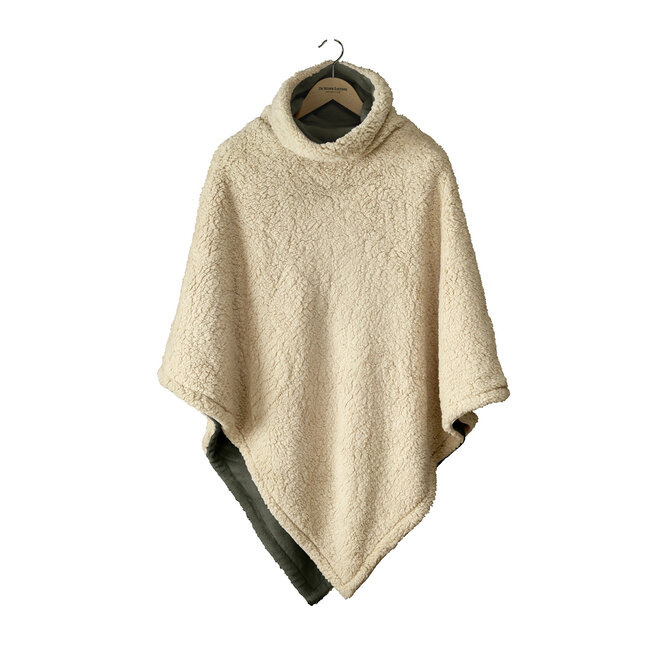 De Witte Lietaer Ganges Teddy Poncho khaki De Witte Lietaer Ganges Teddy Poncho khaki