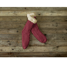 De Witte Lietaer Yamuna Home Socks 35-40 wine red