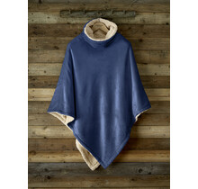 De Witte Lietaer Ganges Teddy Poncho royal blue