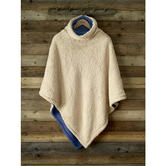 De Witte Lietaer Ganges Teddy Poncho royal blue De Witte Lietaer Ganges Teddy Poncho royal blue