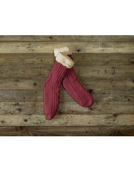 De Witte Lietaer Yamuna Home Socks 40-46 wine red