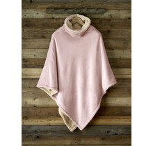De Witte Lietaer Ganges Teddy Poncho vieux rose