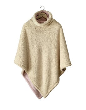 De Witte Lietaer Ganges Teddy Poncho vieux rose