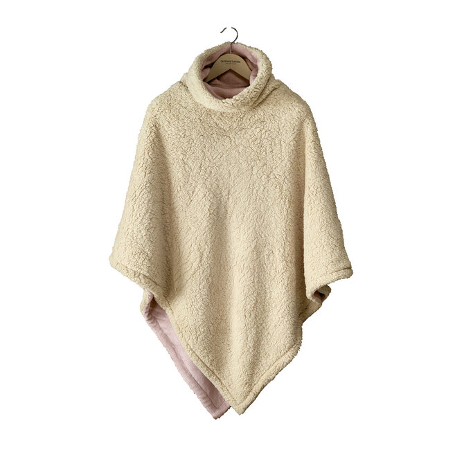 De Witte Lietaer Ganges Teddy Poncho vieux rose De Witte Lietaer Ganges Teddy Poncho vieux rose
