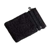 Vossen Washandje Cult de Luxe 7900 Zwart 22x16