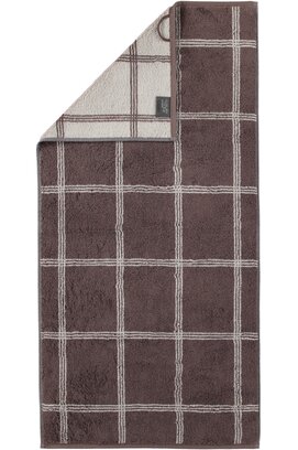 Cawo Two-Tone Grafik Handdoek  Pepper 50x100