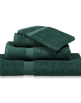 Vandyck Prestige Plain Dark Green Washandje 16x22