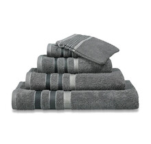 Vandyck Prestige Lines Mole Grey Handdoek 60x110