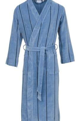 Carl Ross heren badjas 530300 sky blue/night blue 48/50
