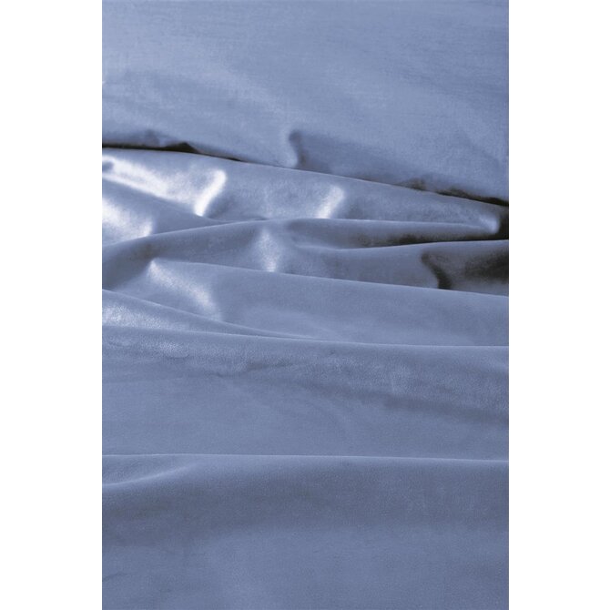 At home by Beddinghouse Dekbedovertrek Tender Mid Blue 200x200/220 cm