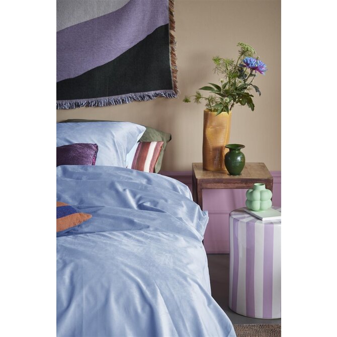 At home by Beddinghouse Dekbedovertrek Tender Mid Blue 140x200/220 cm