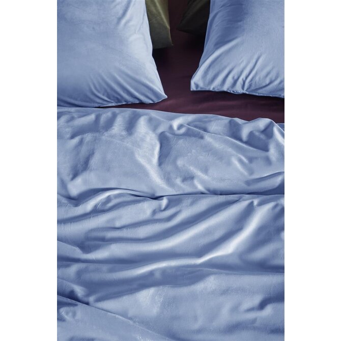 At home by Beddinghouse Dekbedovertrek Tender Mid Blue 240x200/220 cm