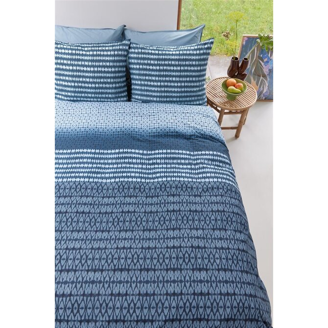 Beddinghouse Dekbedovertrek Yori Blue 200x200/220 cm
