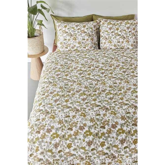 Beddinghouse Dekbedovertrek Tess Ochre 200x200/220 cm