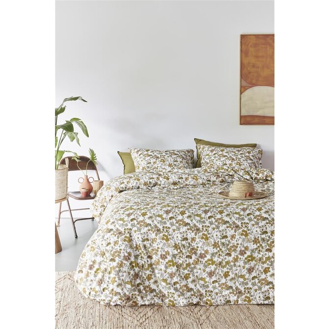 Beddinghouse Dekbedovertrek Tess Ochre 140x200/220 cm