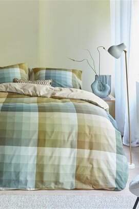 Beddinghouse Dekbedovertrek Dorian Grey Green 200x200/220 cm
