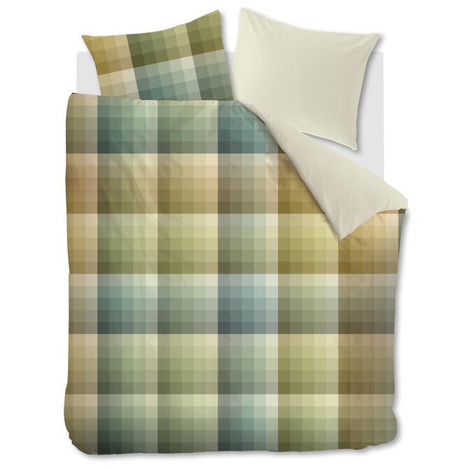 Beddinghouse Dekbedovertrek Dorian Grey Green 200x200/220 cm Beddinghouse Dekbedovertrek Dorian Grey Green 200x200/220 cm