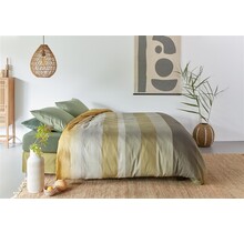 Beddinghouse Dekbedovertrek Theo Green 200x200/220 cm