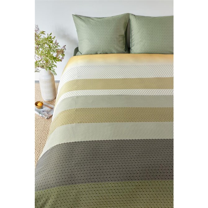 Beddinghouse Dekbedovertrek Theo Green 200x200/220 cm