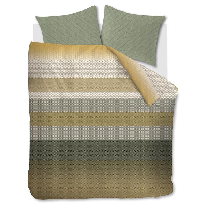 Beddinghouse Dekbedovertrek Theo Green 200x200/220 cm