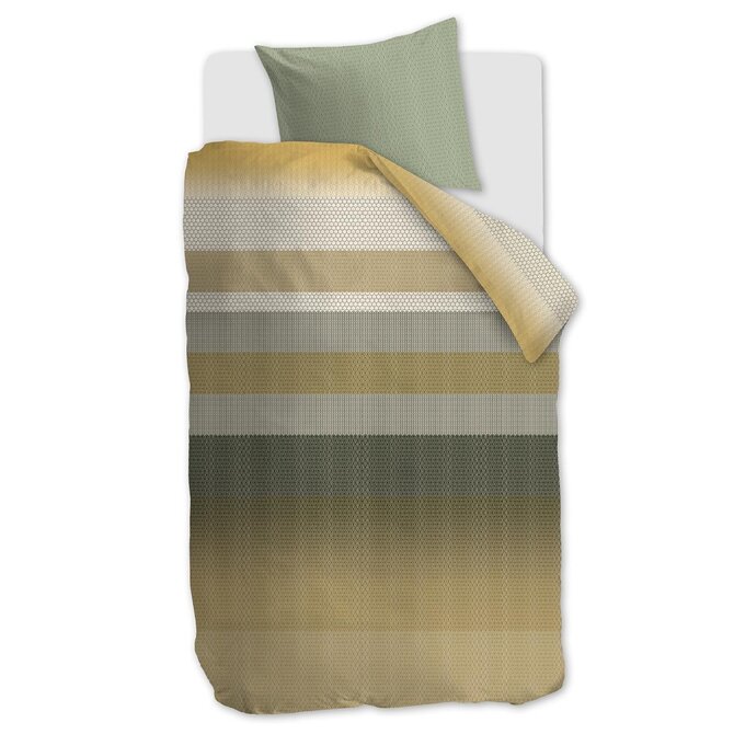 Beddinghouse Dekbedovertrek Theo Green 200x200/220 cm