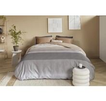 Beddinghouse Dekbedovertrek Theo Sand 200x200/220 cm