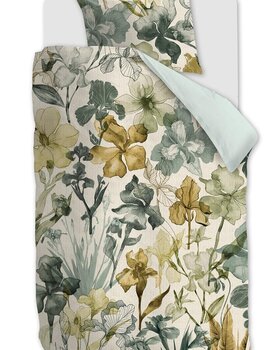 Beddinghouse Dekbedovertrek Iris Field Grey Green 140x200/220 cm