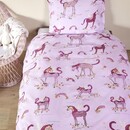 Beddinghouse Beddinghouse x Hanneke de Jager Dekbedovertrek Unicorn Paradise Pink 100x135 cm