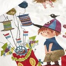 Beddinghouse Beddinghouse x Fiep Amsterdam Dekbedovertrek Feestwagen Multi 140x200 cm