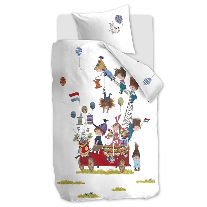 Beddinghouse x Fiep Amsterdam Dekbedovertrek Feestwagen Multi 140x200 cm