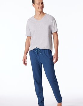 Schiesser Long Pants nightblue 181186 56/XXL