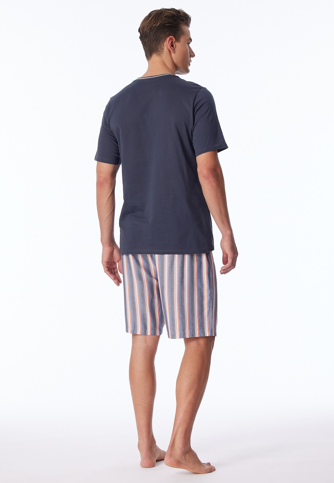 Schiesser Schiesser Pyjama Short charcoal 181182 54 XL Bedshop
