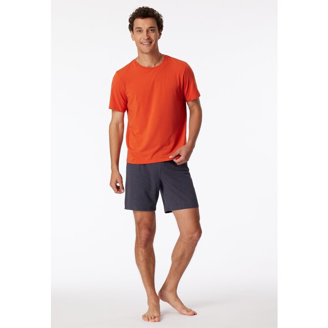 Schiesser Pyjama Short charcoal 181180 50/M Schiesser Pyjama Short charcoal 181180 50/M