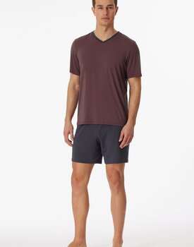 Schiesser Pyjama Short charcoal 181178 50/M