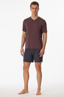 Schiesser Pyjama Short charcoal 181178 48/S