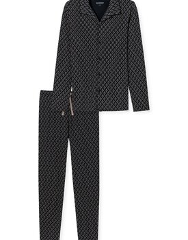 Schiesser Pyjama Long nightblue 181176 48/S