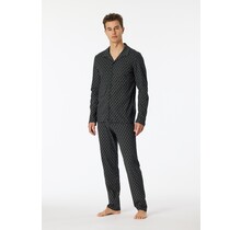 Schiesser Pyjama Long nightblue 181176 50/M