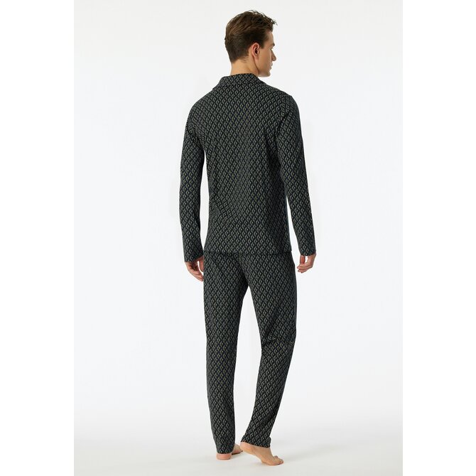 Schiesser Pyjama Long nightblue 181176 50/M Schiesser Pyjama Long nightblue 181176 50/M