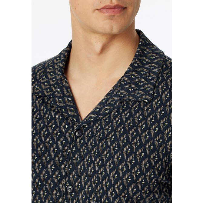 Schiesser Pyjama Long nightblue 181176 50/M Schiesser Pyjama Long nightblue 181176 50/M