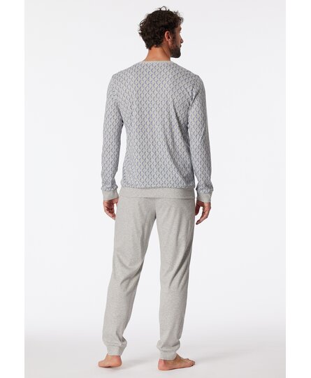 Schiesser Pyjama Long grey melange 181172 54/XL