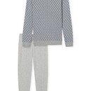 Schiesser Schiesser Pyjama Long grey melange 181172 52/L
