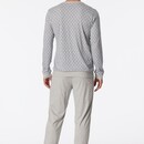Schiesser Schiesser Pyjama Long grey melange 181172 48/S
