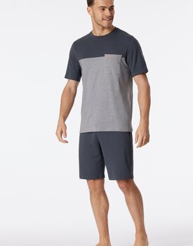 Schiesser Pyjama Short charcoal 181167 48/S