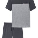 Schiesser Schiesser Pyjama Short charcoal 181167 48/S
