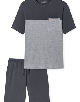 Schiesser Pyjama Short charcoal 181167 54/XL