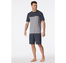 Schiesser Pyjama Short charcoal 181167 56/XXL